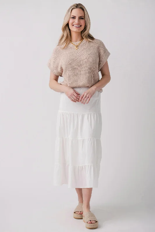 Elan 2fer Knit Midi Dress Tunics Stylish elegant