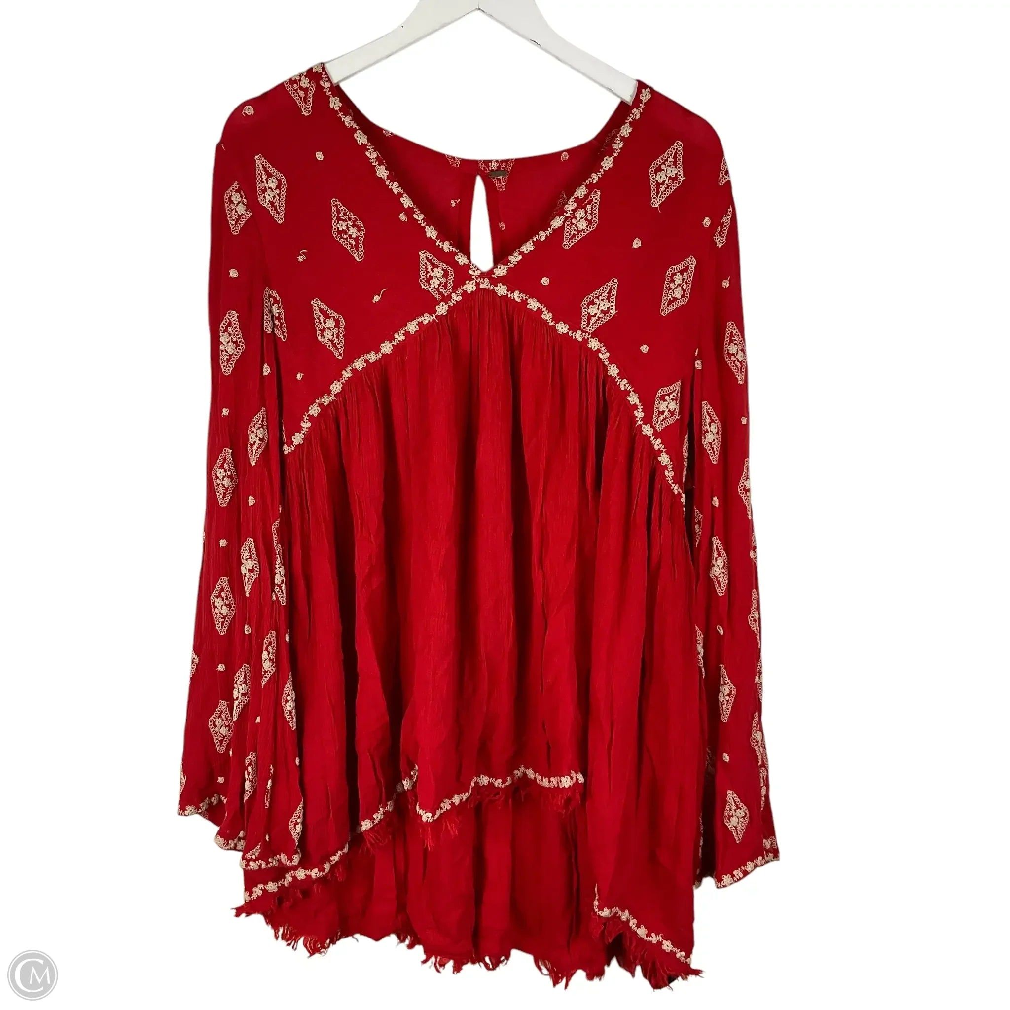 Dress Casual Midi By Free People In Red, Size: S Tunics Versatile all-occasion