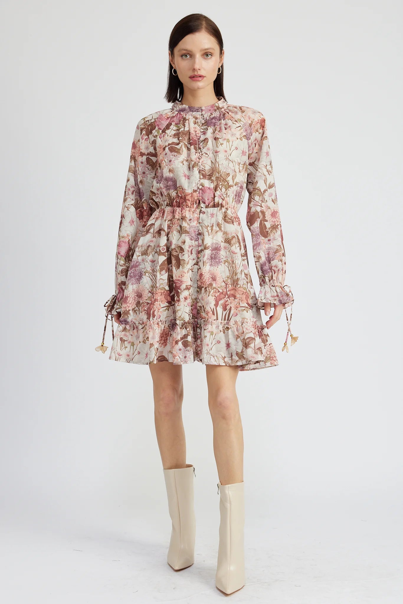 En Saison Amoret Mini Dress Cozy Knit Mini Dress