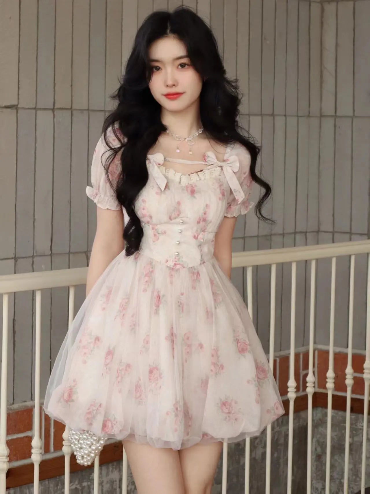 Bonnyshow Summer Floral Sweet Mini Dress Women Print French Elegant Fairy Dress Female Korean Fashion Cute Party Mini Dress Summer Stylish Short Sleeve Mini Dress Bonnyshow Summer Floral Sweet Mini Dress Women Print French Elegant Fairy Dress Female Korean Fashion Cute Party Mini Dress Summer Stylish Short Sleeve Mini Dress