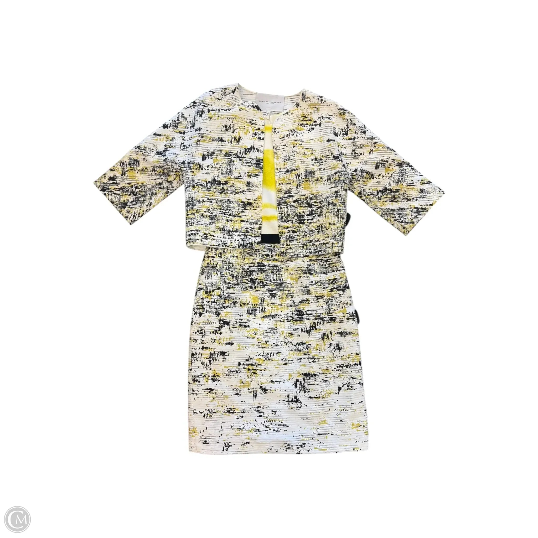 Dress Designer By Carolina Herrera In Multi-colored, Size: 4 Tunics Ceremony elegant Dress Designer By Carolina Herrera In Multi-colored, Size: 4 Tunics Ceremony elegant