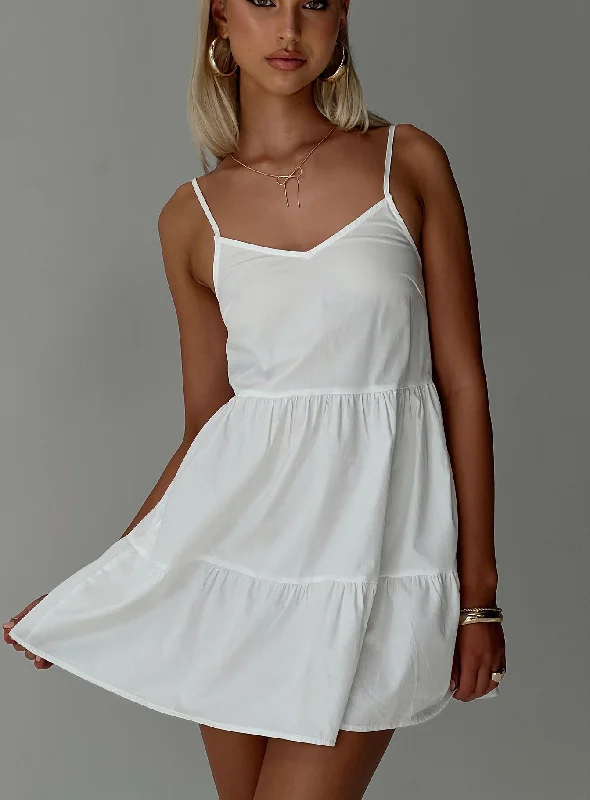Zorion Mini Dress White Tunics Versatile functional