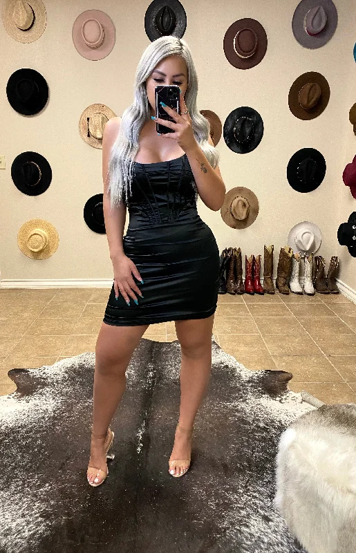 BONDING MINI DRESS Stylish Puff Sleeve Mini Dress