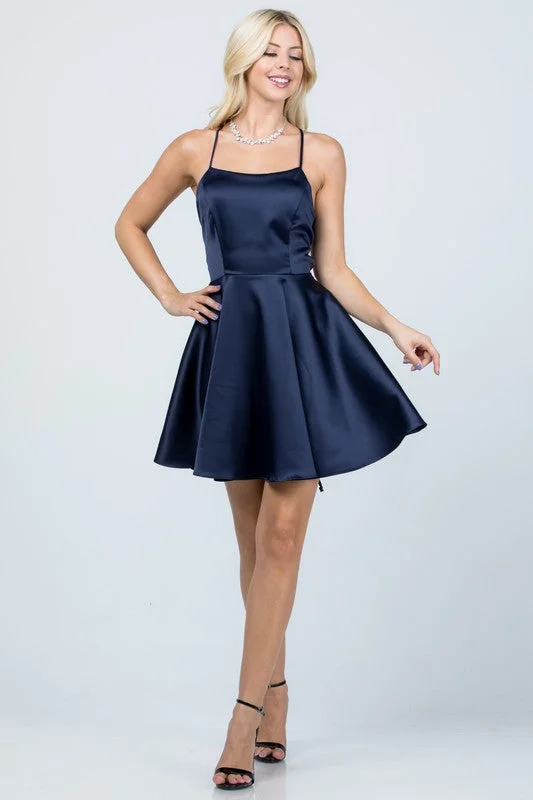 Olivia Mini Dress | NAVY Fashionable Denim Mini Dress