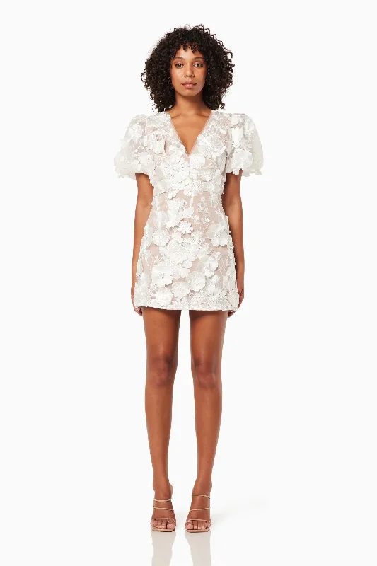 Zayla Mini Dress - Ivory/Nude Tunics Versatile functional