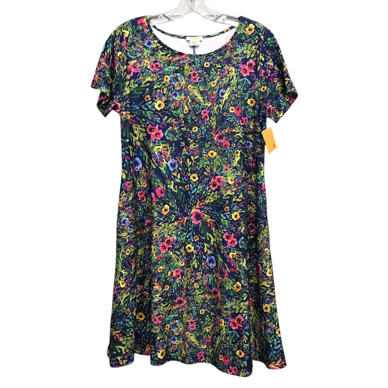 Dress Casual Midi By Yelete In Floral Print, Size:M Tunics Canvas sturdy