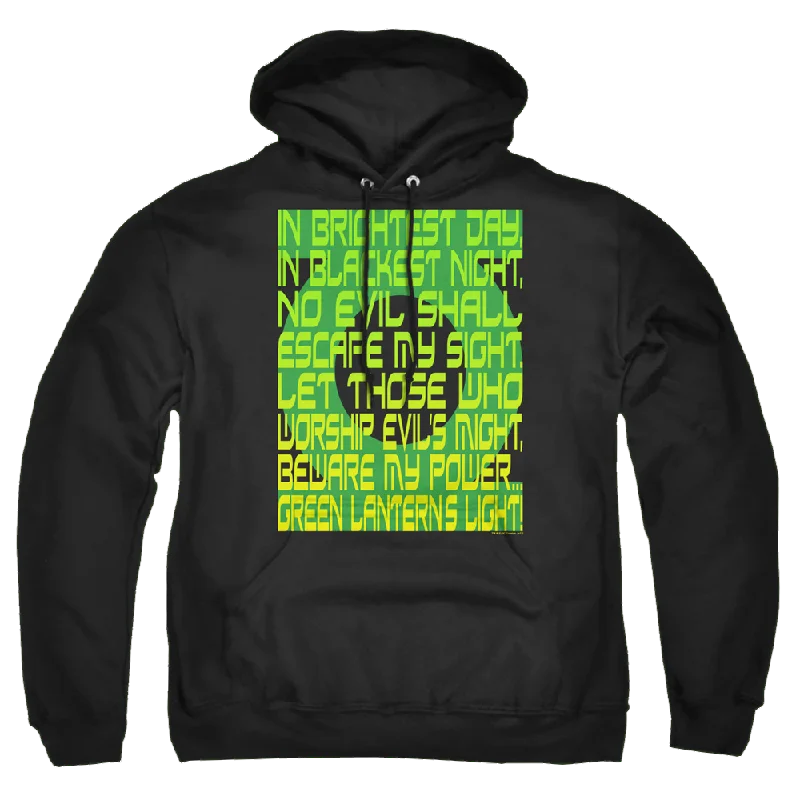 Green Lantern Green Lantern Oath - Pullover Hoodie Over Sleeve Pullover
