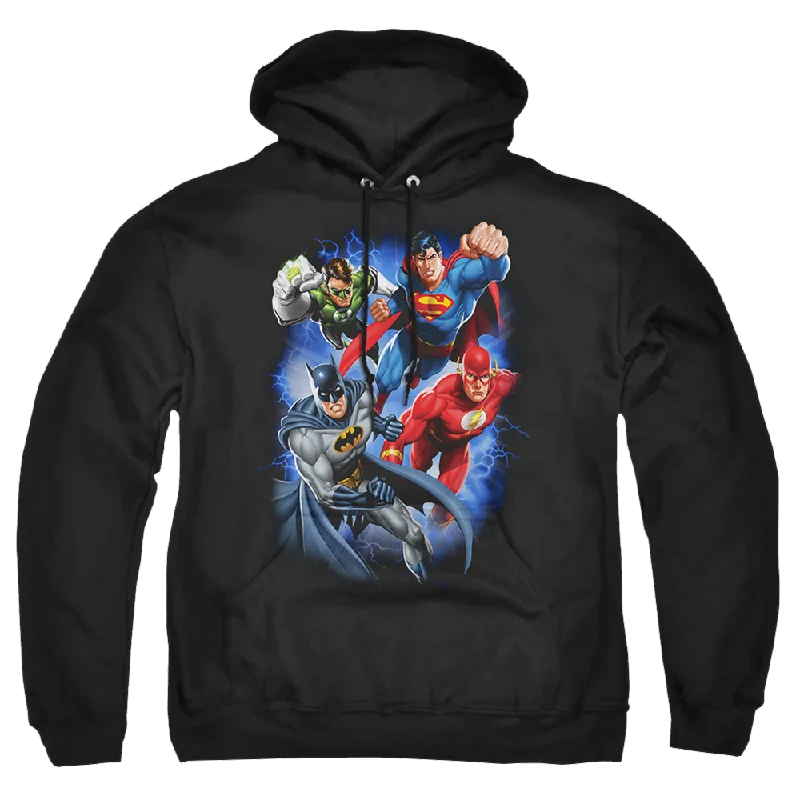 Justice League Storm Makers Pullover Hoodie Crew Neck Wool