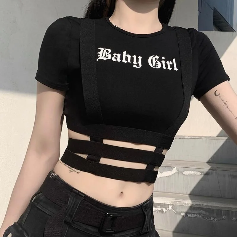 Baby Girl Suspender Crop Top Hooded Caped Shawl Collar