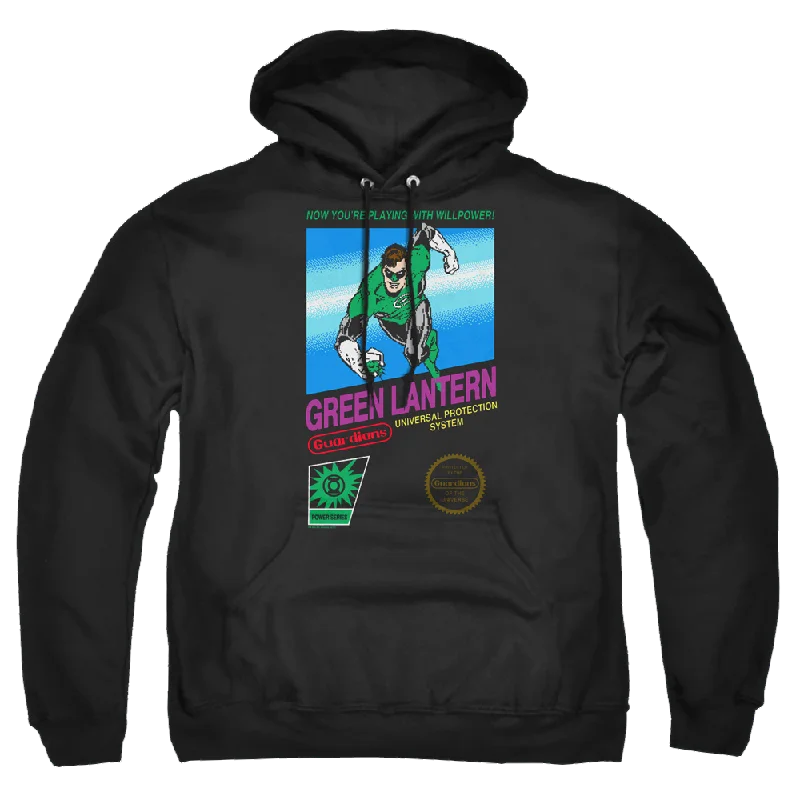 Green Lantern Box Art - Pullover Hoodie Boxy Neck Sweater