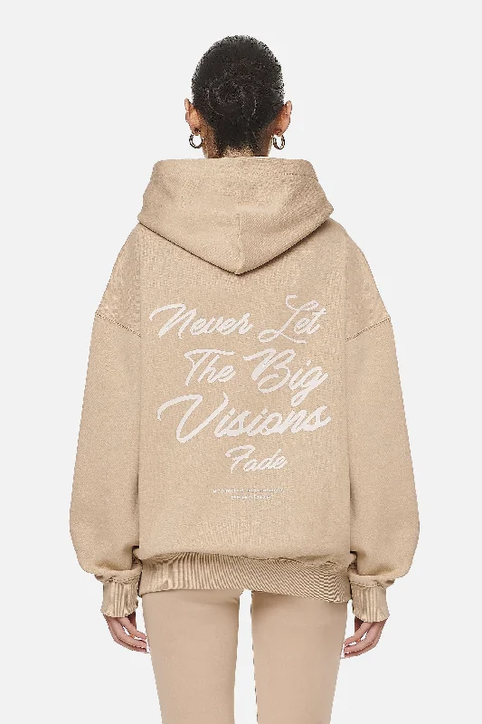Berri Oversized Hoodie Washed Safari Sand Hoodie with Longline Fit Extended Stylish
