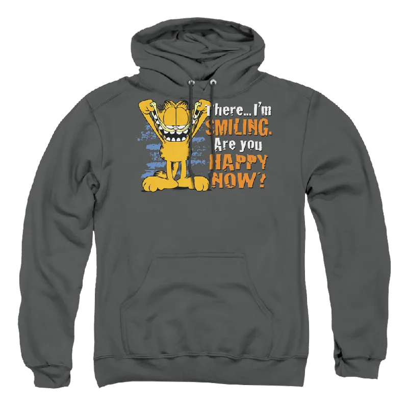 Garfield Smiling - Pullover Hoodie Alpaca Blend Soft
