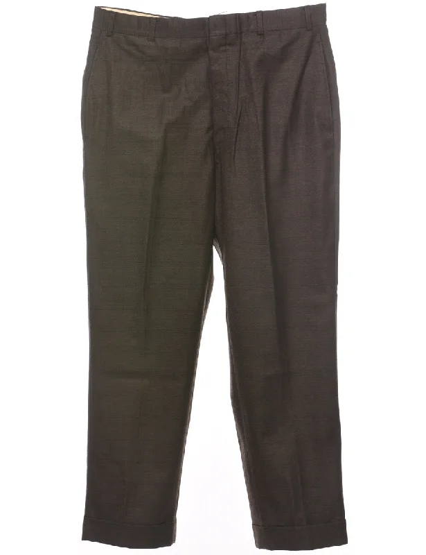 Dark Green Trousers - W35 L28 Trousers Cargo Utility