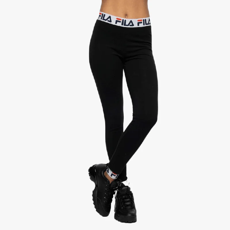 Fila Womens Lucy Leggings Black Comfortable Compression Leggings