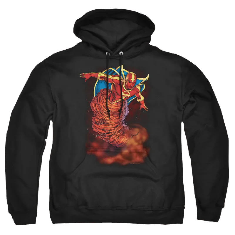 Justice League Tornado Cloud Pullover Hoodie Three Quarter Sleeve