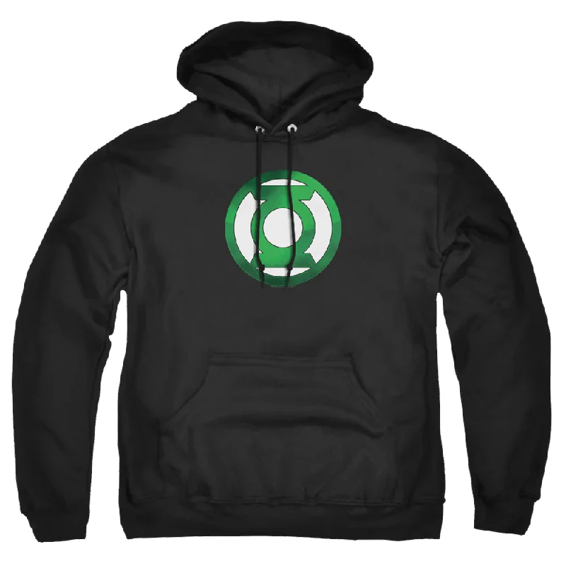 Green Lantern Green Chrome Logo - Pullover Hoodie Puff Sleeve Stylish