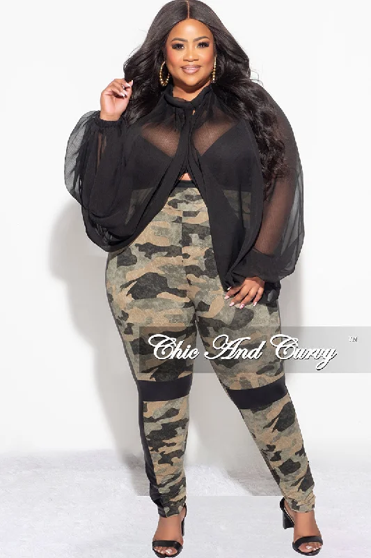 Final Sale Plus Size Sheer Balloon Sleeve Crop Top in Black Modern Contemporary Chic Final Sale Plus Size Sheer Balloon Sleeve Crop Top in Black Modern Contemporary Chic