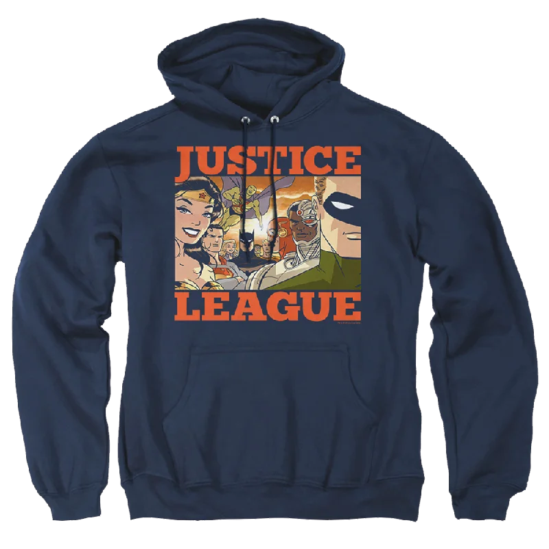 Justice League New Dawn Group Pullover Hoodie Soft Wool Sweater