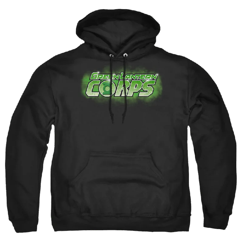 Green Lantern Gl Corps Title - Pullover Hoodie Short Sleeve Top