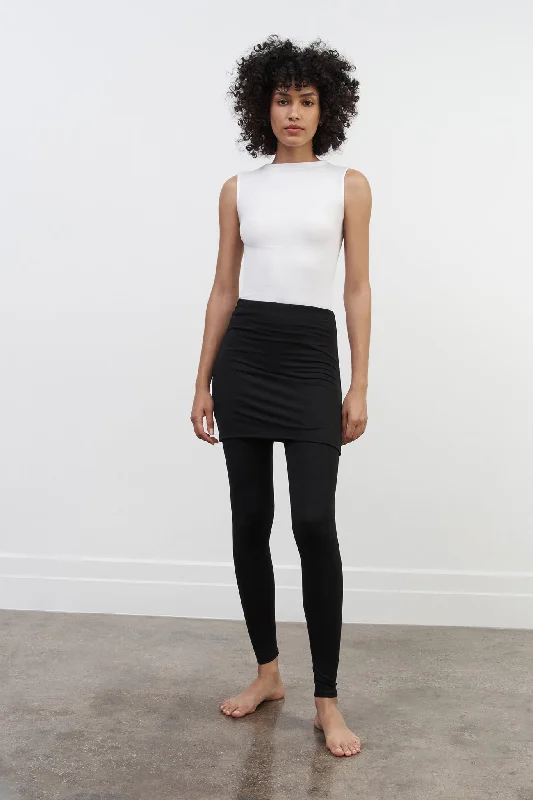 Burke Skirted Leggings Comfortable Classic Yoga Leggings