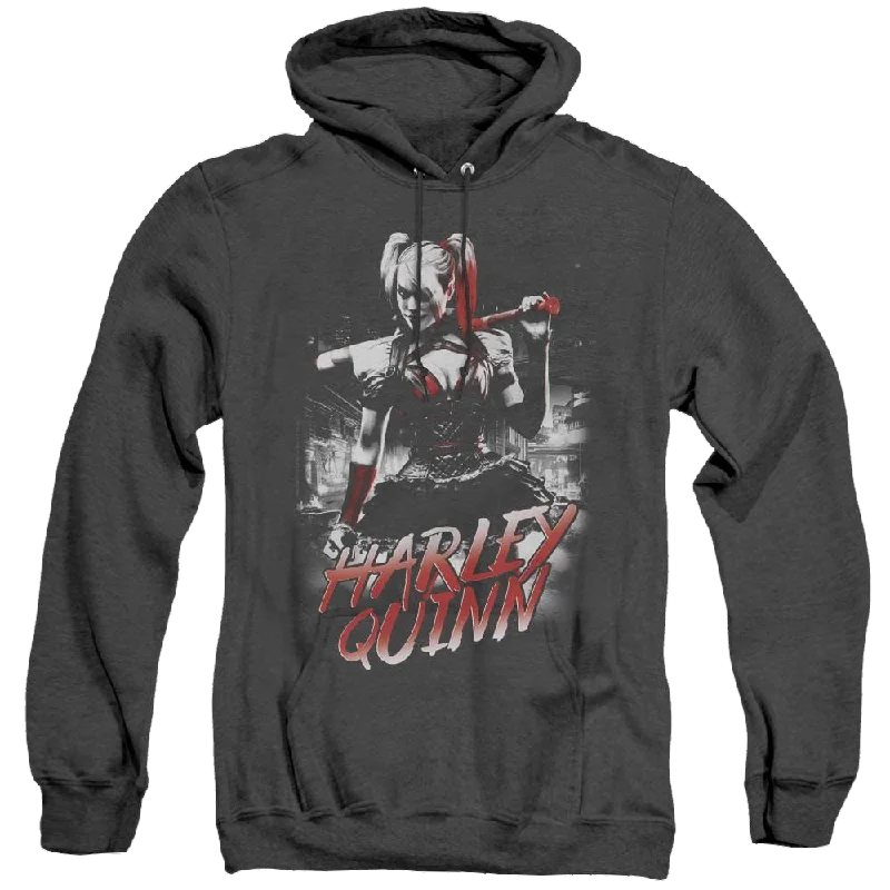 Harley Quinn Quinn City - Heather Pullover Hoodie High Neck Pullover