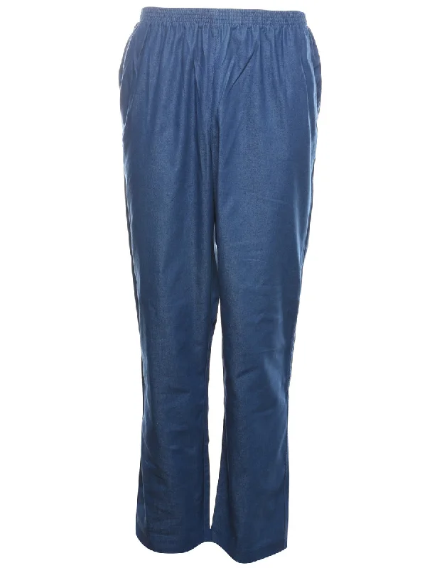 Medium Wash Denim Trousers - W26 L31 Trousers Bootcut Casual