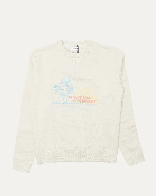 Waiting for Sunset Sweatshirt Hoodie with Raglan Sleeves Sporty Comfortable