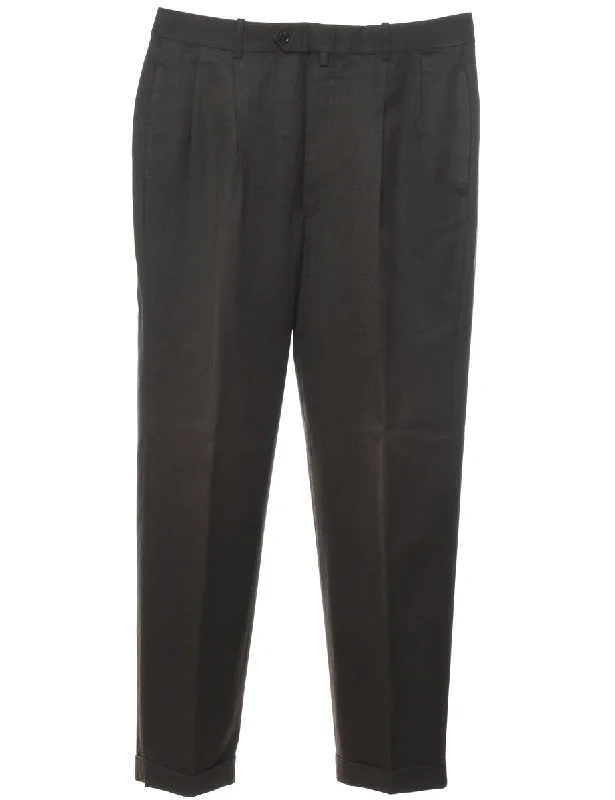 Tommy Hilfiger Classic Dark Grey Trousers - W34 L30 Trousers Versatile Stylish