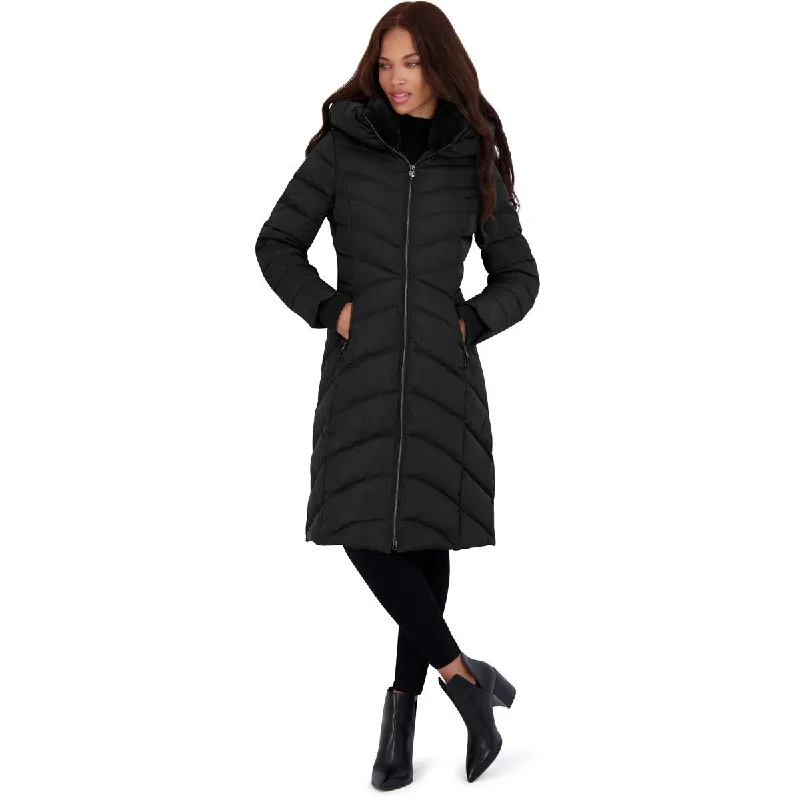 Laundry by Shelli Segal Women’s Long Quilted Puffer Coat with Faux Fur Collar Blazer Duffle Coat Pea Coat Laundry by Shelli Segal Women’s Long Quilted Puffer Coat with Faux Fur Collar Blazer Duffle Coat Pea Coat