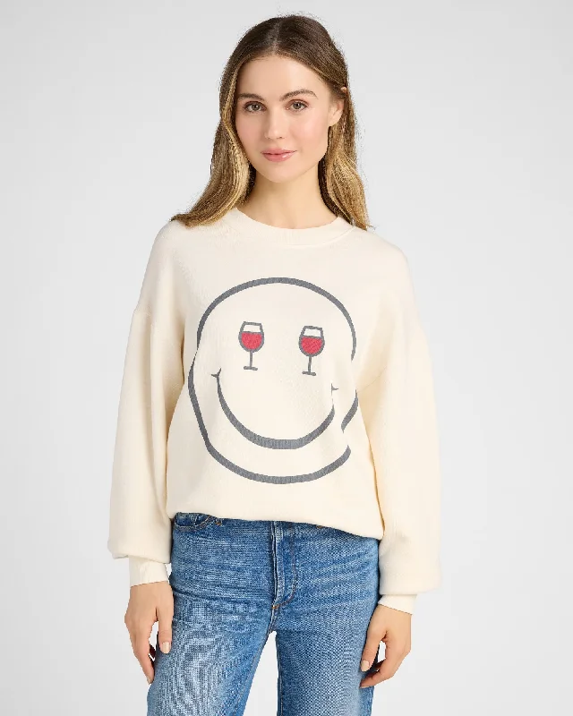 Wine Eyes Sweatshirt Hoodie with Neon Bright Vibrant