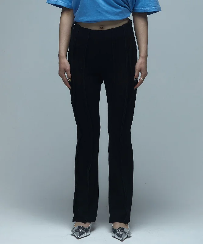 STRETCH HEM FLARE LEGGINGS PANTS Comfortable Slim Fit Leggings