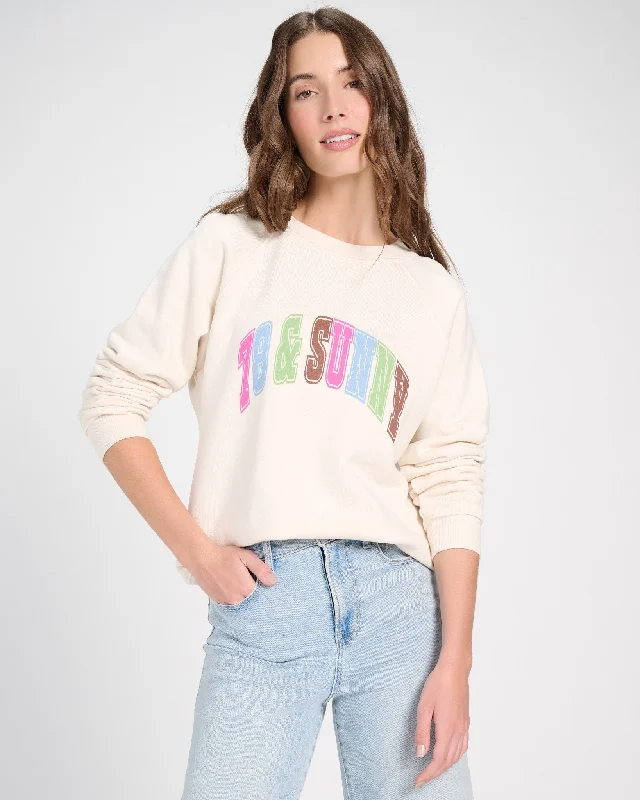Cliffs 78&Sunny Raglan Sweatshirt Hoodie with High-Low Hem Asymmetrical Trendy