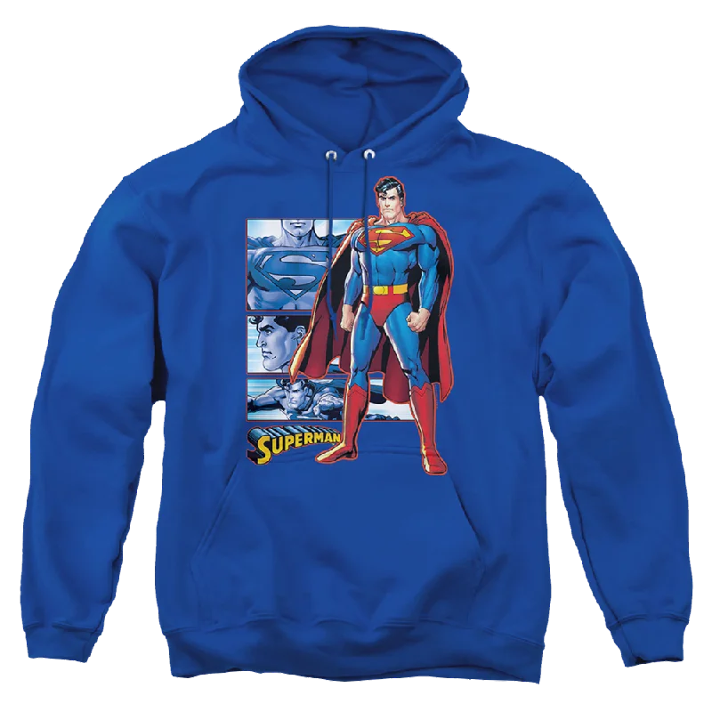 Justice League Superman Panels Pullover Hoodie Besom Neck Pullover