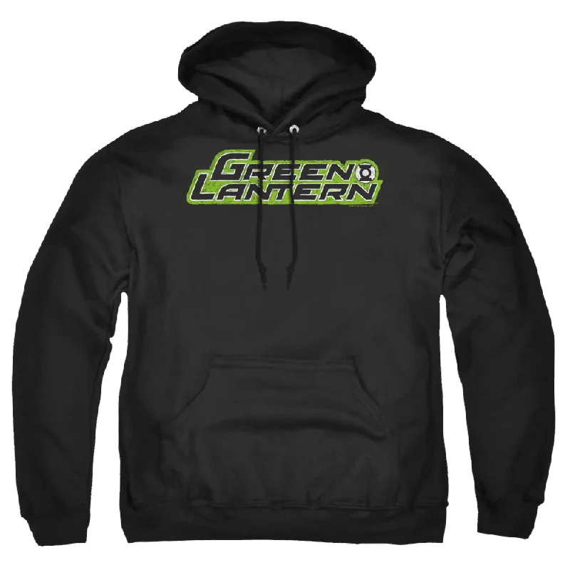 Green Lantern Scribble Title - Pullover Hoodie Alpaca Blend Soft