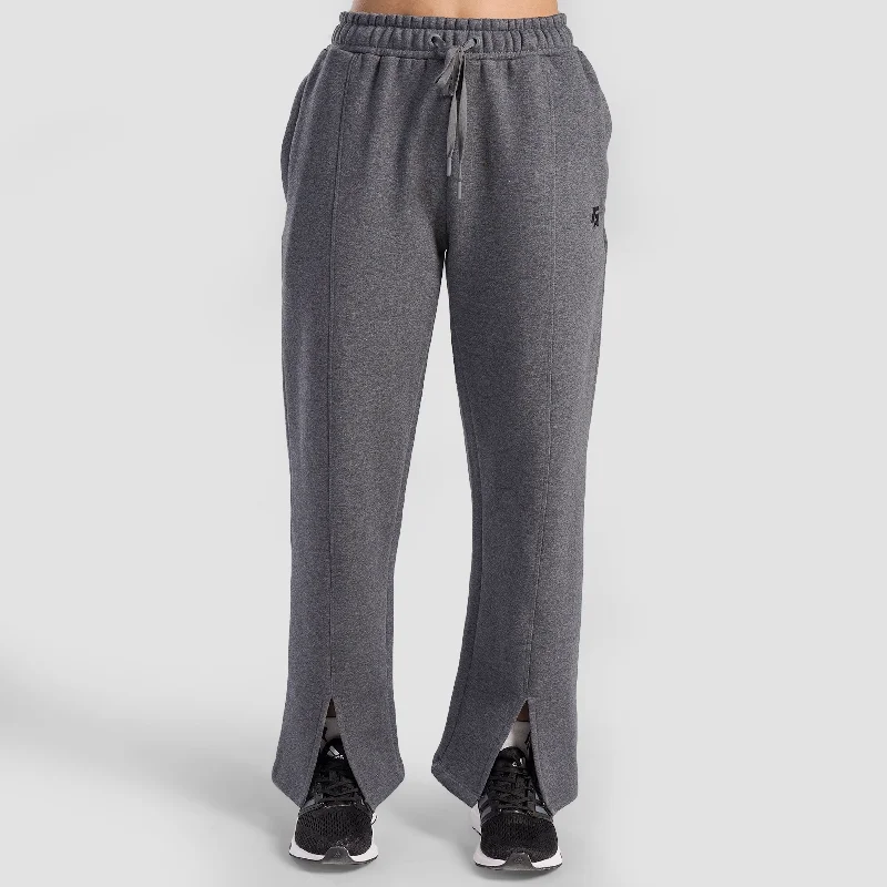Therma Flow Regular Trouser (Charcoal) Trousers High Rise Slim Fit