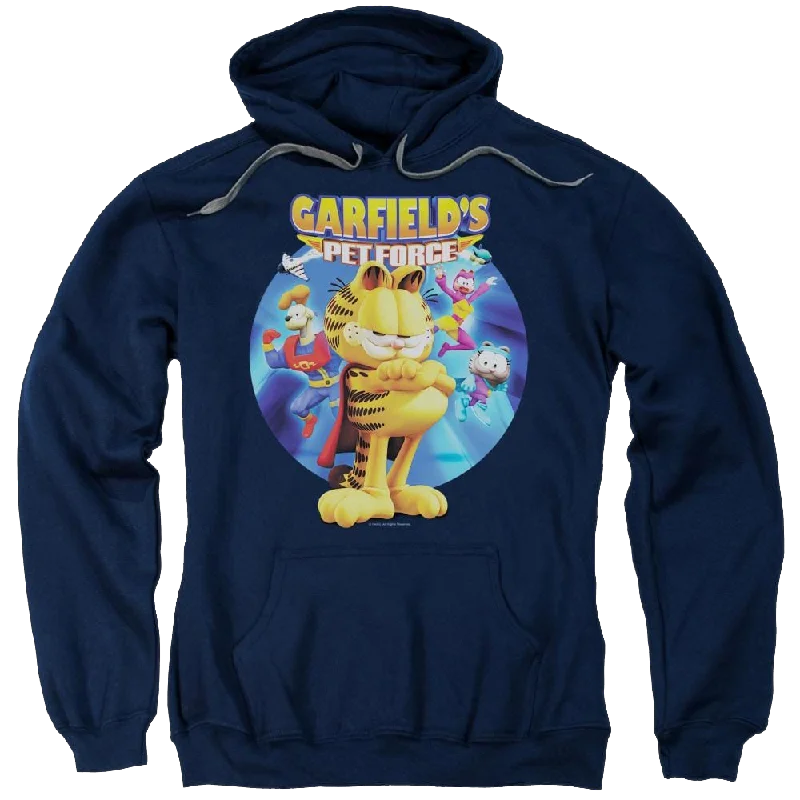 Garfield Dvd Art - Pullover Hoodie Mock Neck Pullover