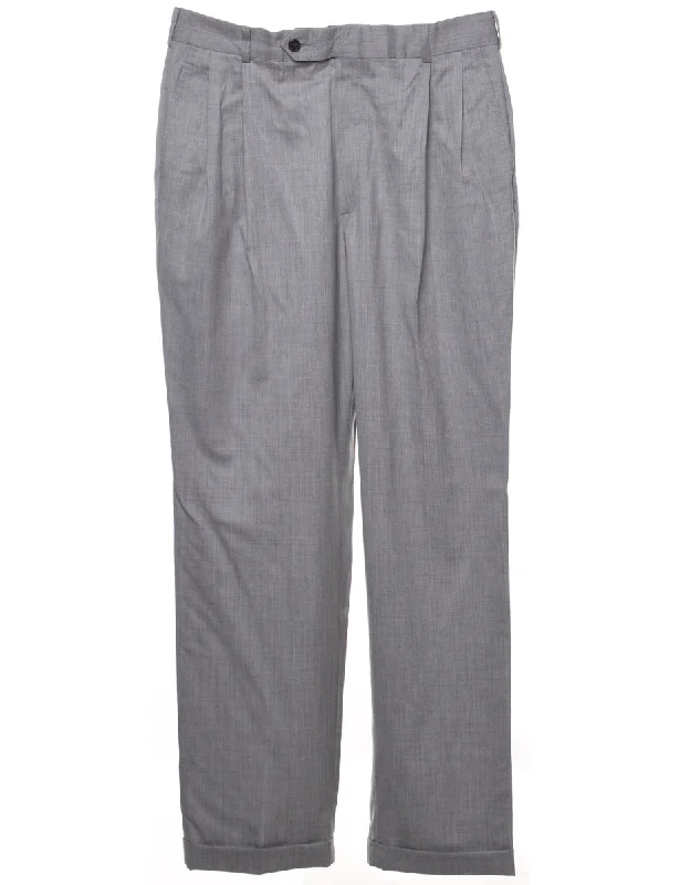 Wool Nautica Trousers - W36 L34 Trousers Tapered Slim Fit