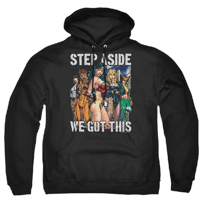 Justice League Heroines Pullover Hoodie Short Sleeve Top
