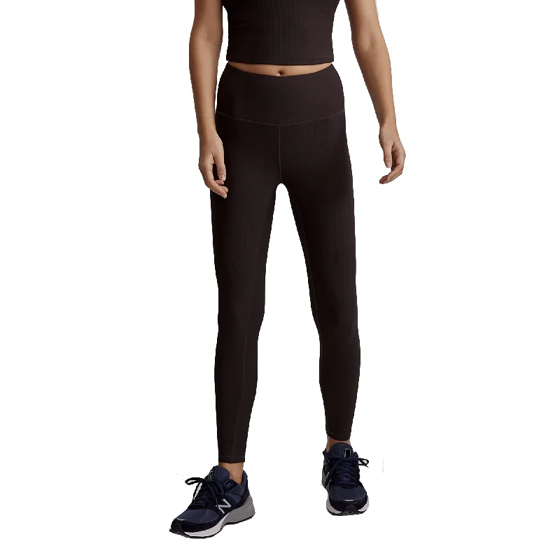 Varley Lets Move Chocolate Torte Womens Super High Rise Leggings Stylish Yoga Leggings