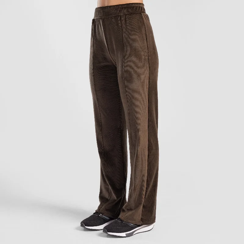 Core Strive Trousers (Brown) Trousers Palazzo Wide Leg