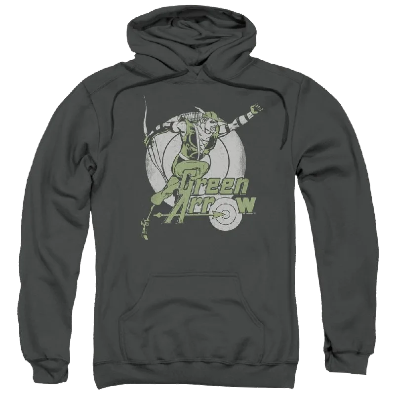 DC Comics Right On Target - Pullover Hoodie Lantern Sleeve Elegant