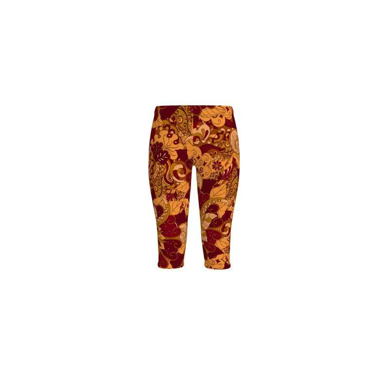 Renai LYCRA® Mid-Rise Cropped Leggings Stylish Faux Leather Leggings