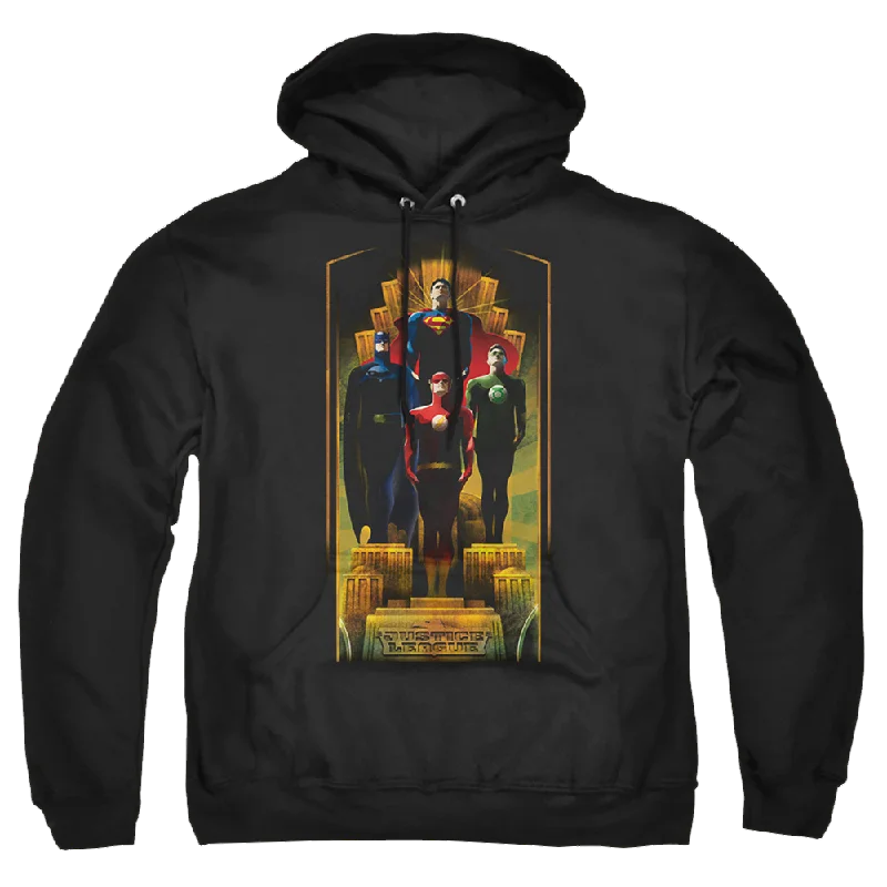 Justice League Deco Pullover Hoodie Bell Sleeve Stylish