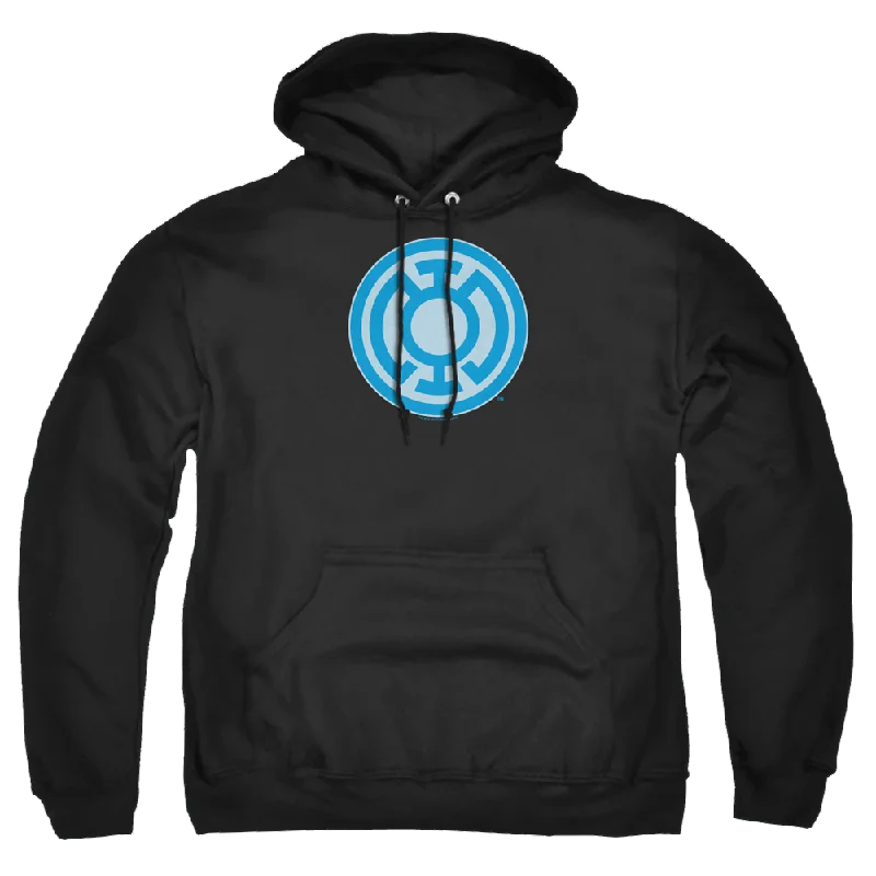 Green Lantern Blue Symbol - Pullover Hoodie Crew Neck Wool