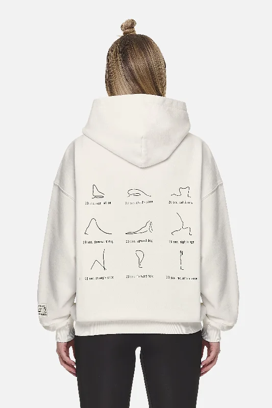 Idalia Oversized Hoodie Washed Coconut Milk Hoodie with Neon Bright Vibrant