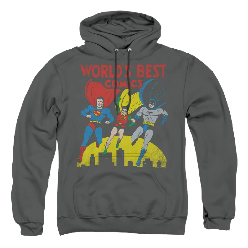 Justice League World's Best Pullover Hoodie One Shoulder Top