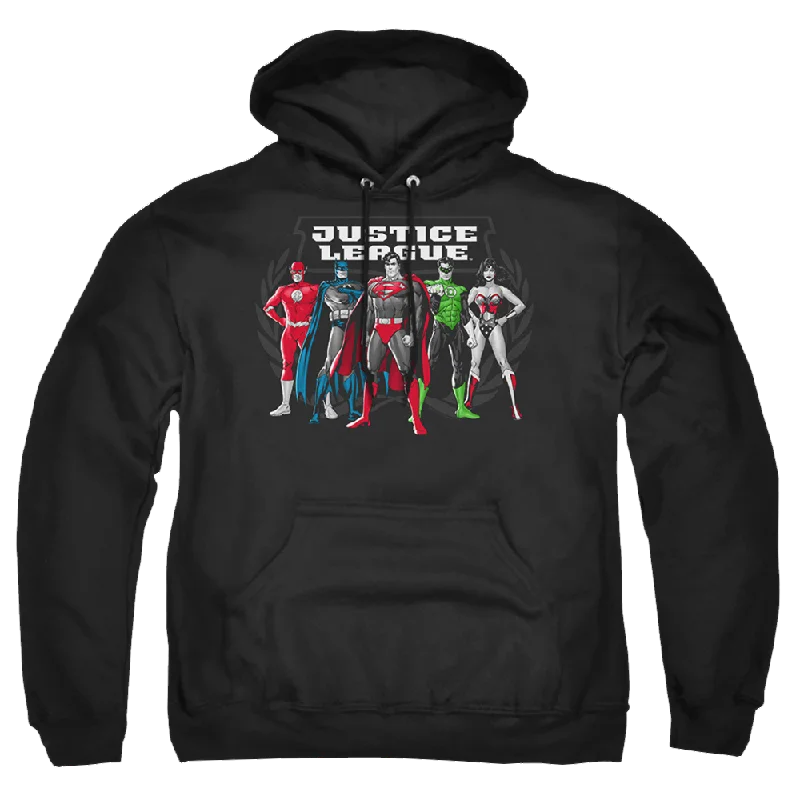 Justice League The Big Five Pullover Hoodie Wrist Length Sleeve