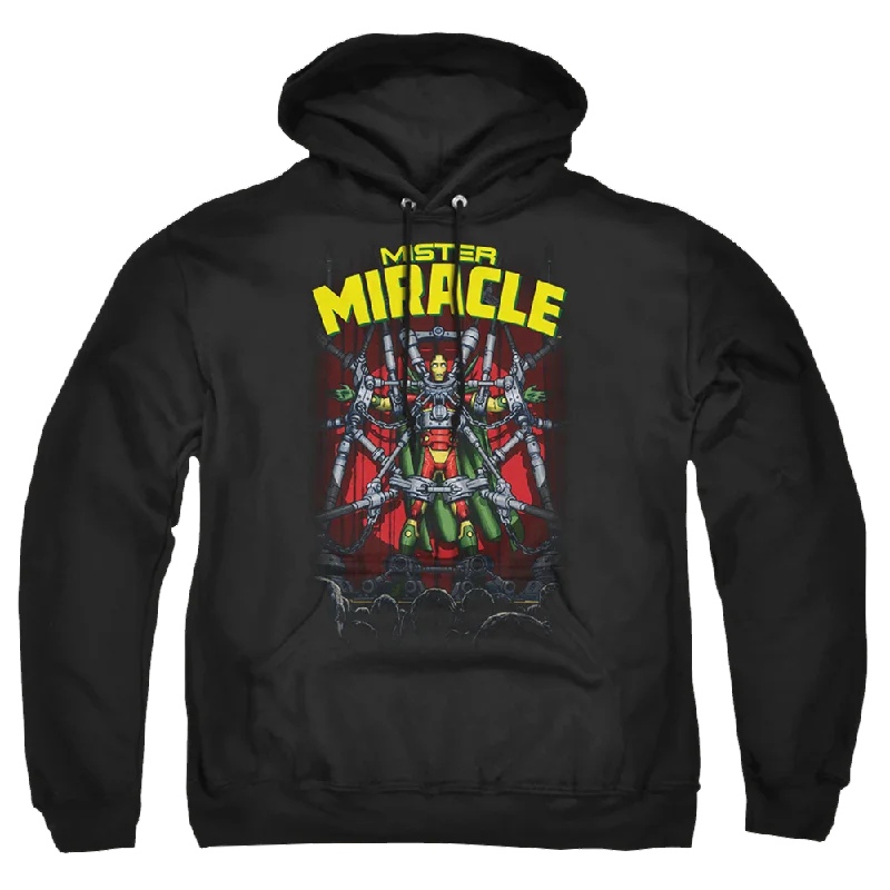 Justice League Mister Miracle Pullover Hoodie Shirred Sleeve Feminine