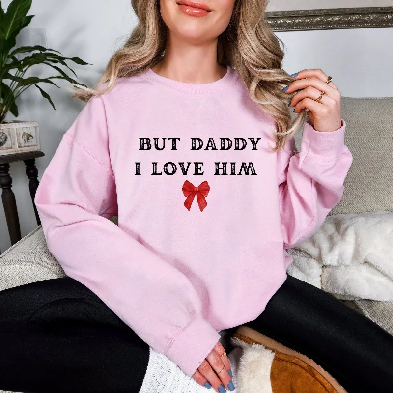 Hazel Blues® | I Love Him Graphic Sweatshirt Hoodie with Oversized Fit Loose Comfortable Hazel Blues® | I Love Him Graphic Sweatshirt Hoodie with Oversized Fit Loose Comfortable