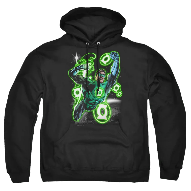 Green Lantern Earth Sector - Pullover Hoodie Asymmetrical Neck Pullover